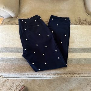 J. Crew Vintage Straight Polka Dot Pants Size 28